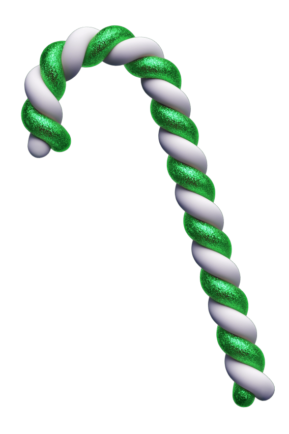 Рождественская карамельная трость